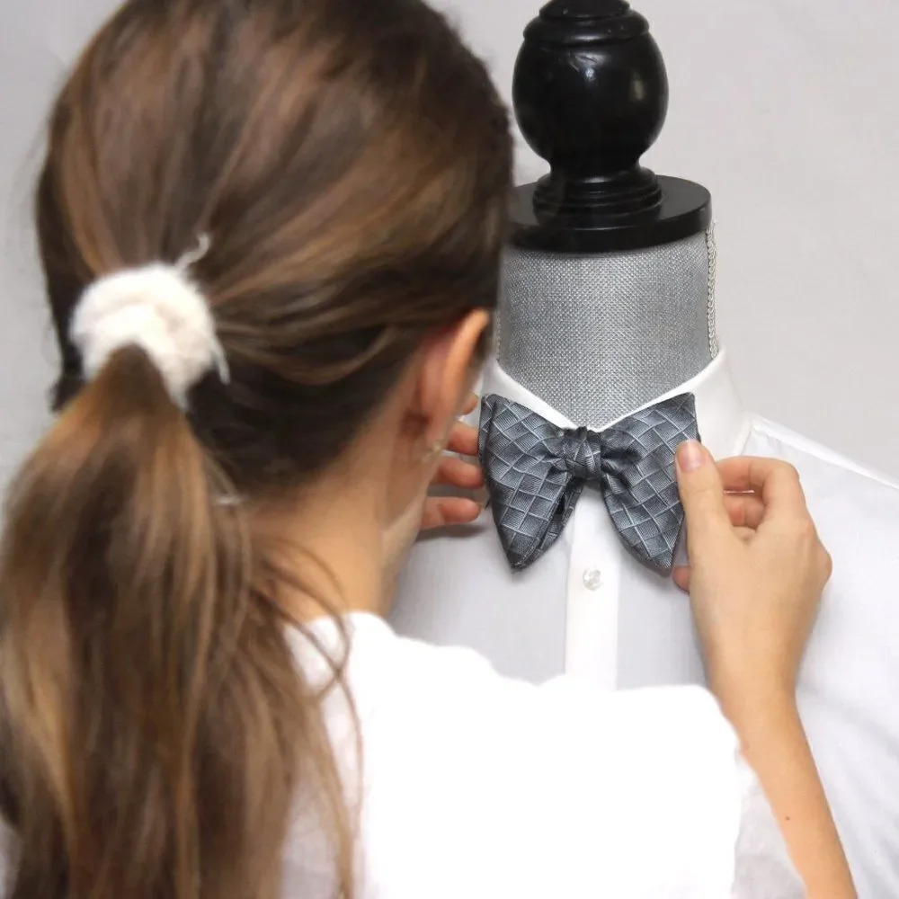 Men's Self tied Bow Tie Silk Bowtie big‎ bow tie Butterfly Bow tie S566